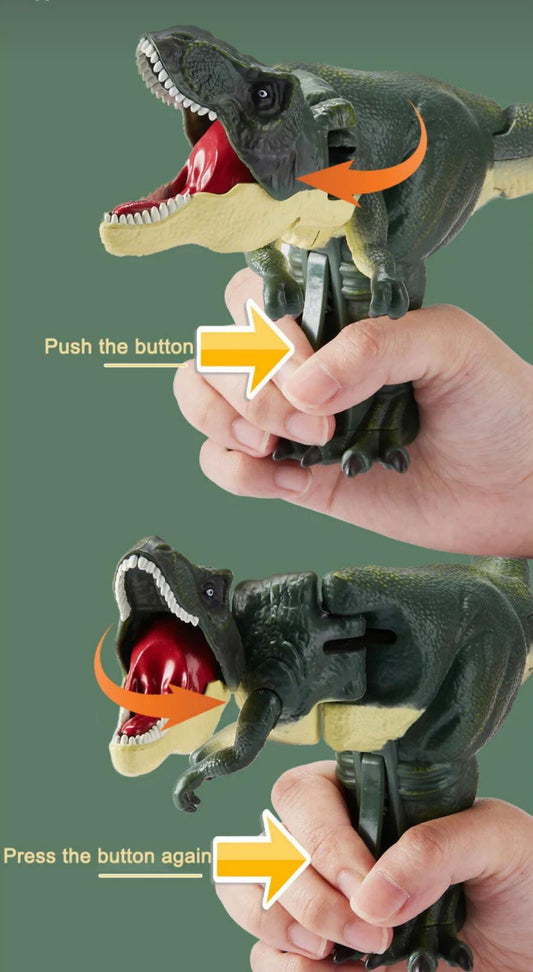 Dinazor Sesli Hareketli Figür T-Rex Çok Eklemli Basma Mekanizmalı 21,5 Cm Dinozor