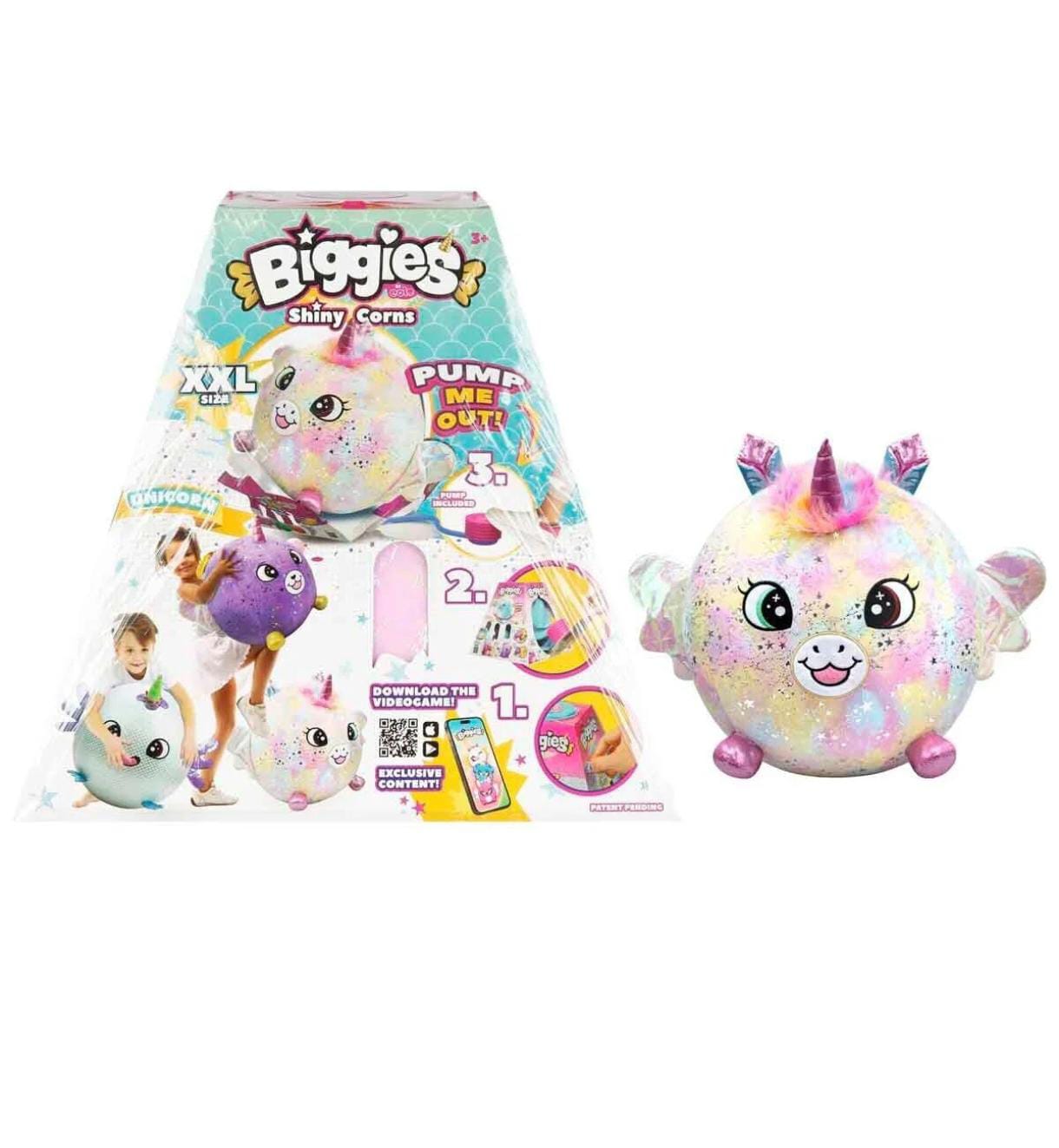 MİSFFİTTENS Şişme Peluş Unicorn XXL Shiny Corns