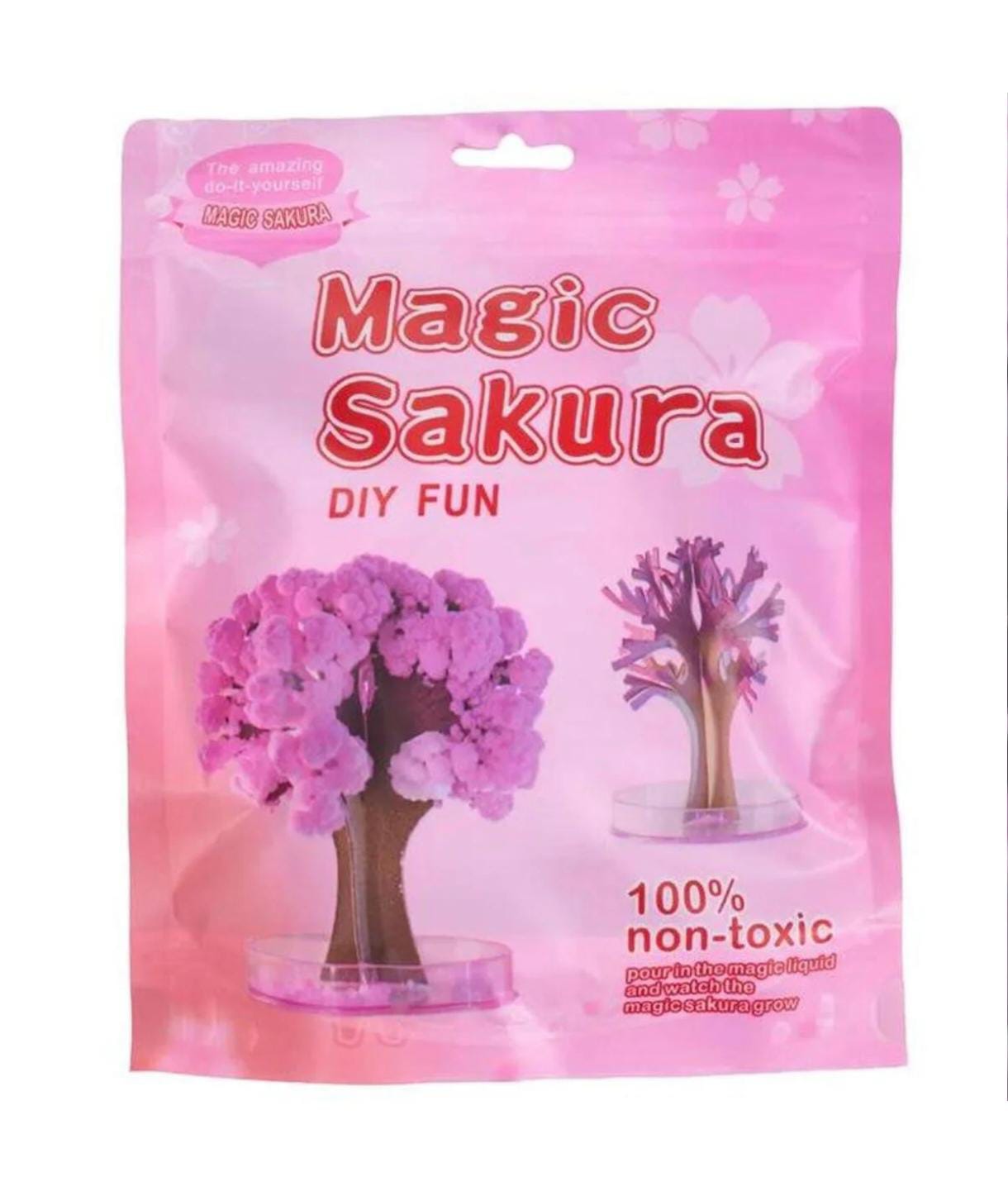 Magic Sakura - Eğitici ve Eğlenceli Kristal Ağaç Büyütme Seti, Çocuklar ve Yetişkinler İçin