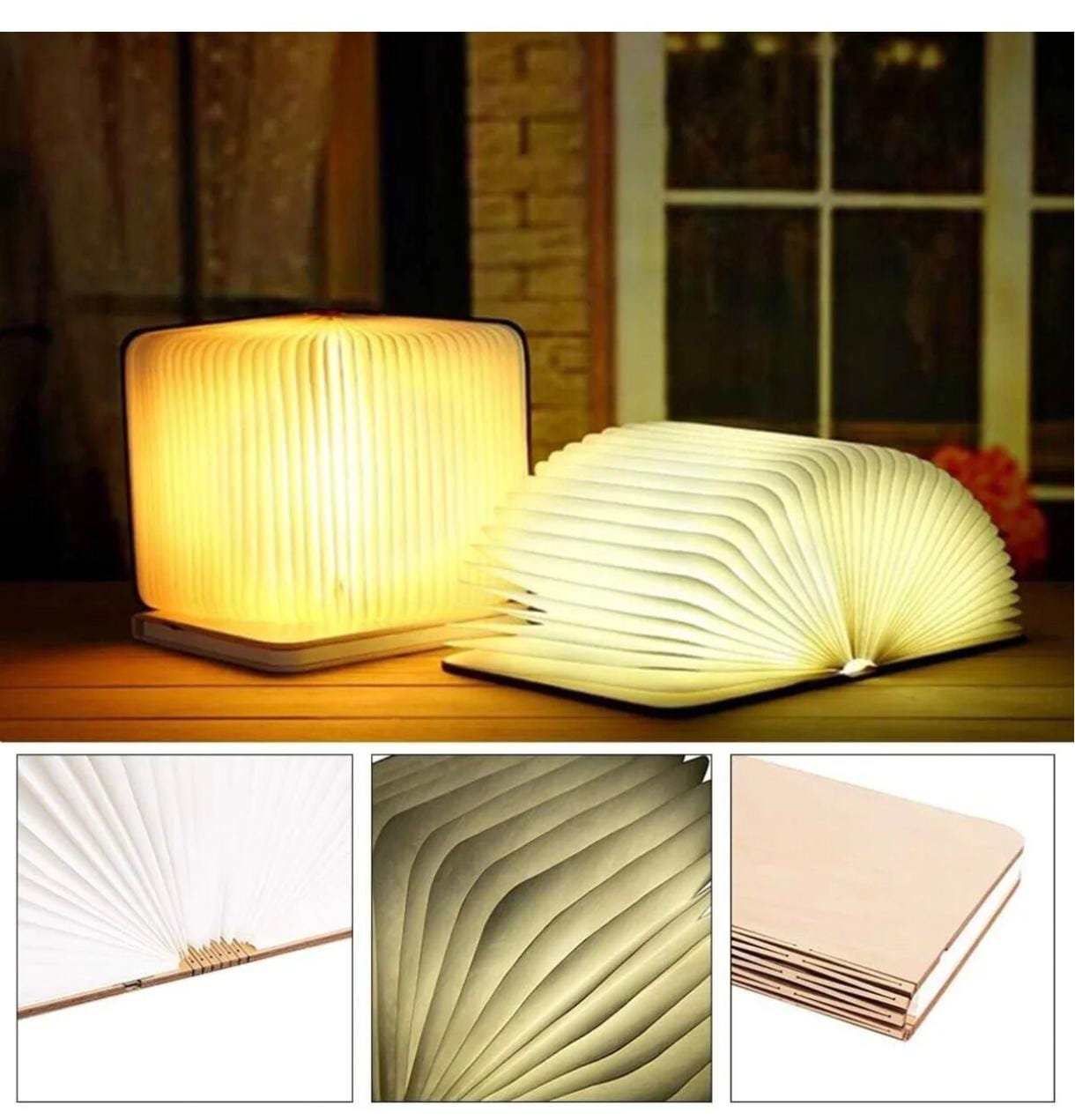 Manyetik katlanabilir Kitap Şeklinde Masa LambasıLED USB 5V USB Şarj Edilebilir