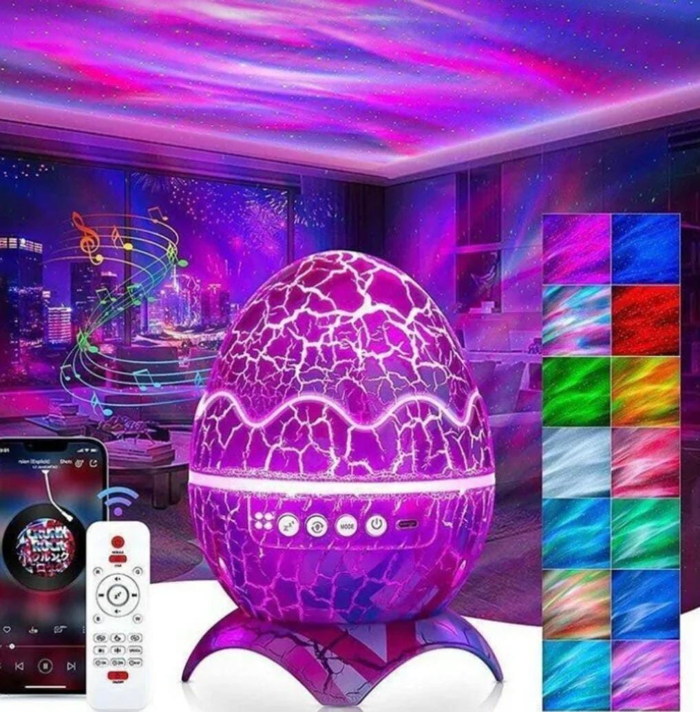 Dinozor yumurta kabuk Galaxy projektör yıldızlı gökyüzü gece lambası Bluetooth oth-hoparlörler LED 4.3 6 Değerlendirme fotoğraflı yorum iconu