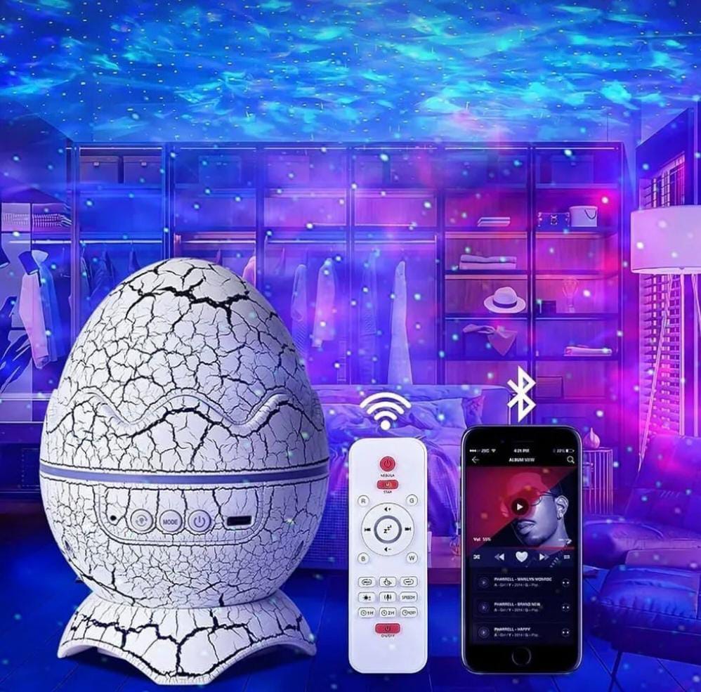 Dinozor yumurta kabuk Galaxy projektör yıldızlı gökyüzü gece lambası Bluetooth oth-hoparlörler LED 4.3 6 Değerlendirme fotoğraflı yorum iconu