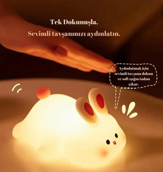 Silikon Tavşan Lamba