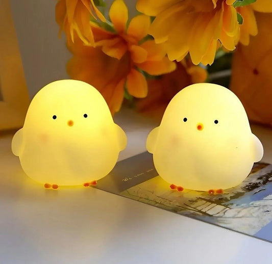 Sevimli Civciv Çocuk Bebek Odası Kitaplık Sevgililer Günü Hediyelik Dekoratif Gece Lambası