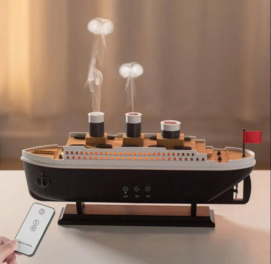 Titanic Gemi Hava Nemlendirici Fonksiyonlu Buhar Makinesi Kumandalı