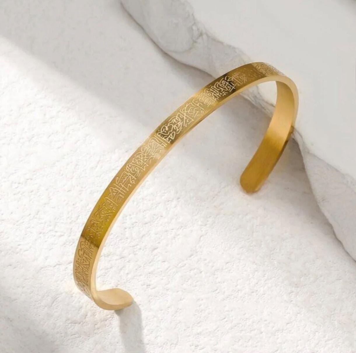 Ayetel kürsi yazılı bileklik TEKLİ